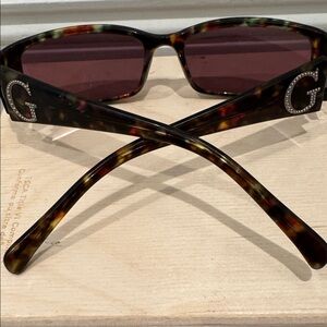 Guess Tortoise Shell Sunglasses with Rhinestone Detail